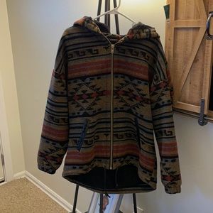 Aztec print jacket